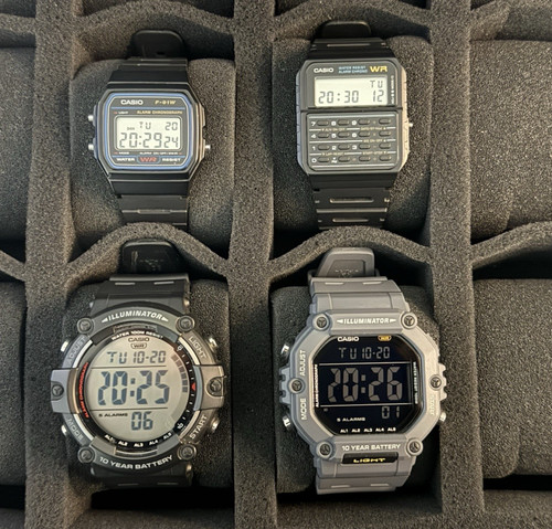 Vier casio digitaluhren - vier,
