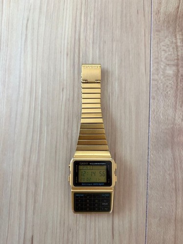 Casio data bank - bank, gold