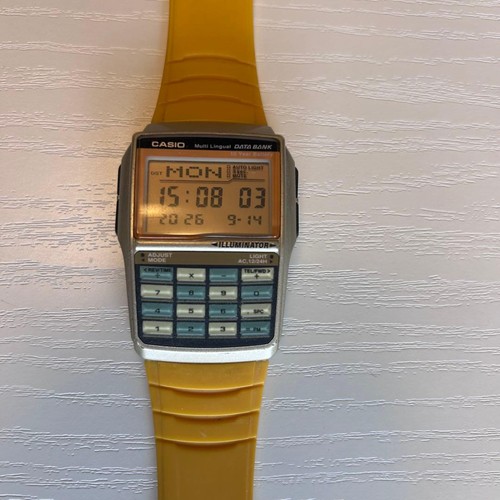Casio data bank dbc - casio, gelber